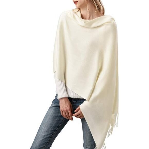 Winter Scarf Cashmere Feel Pashmina Shawl Wraps Soft Warm Blanket for Women - Picture 4 of 6